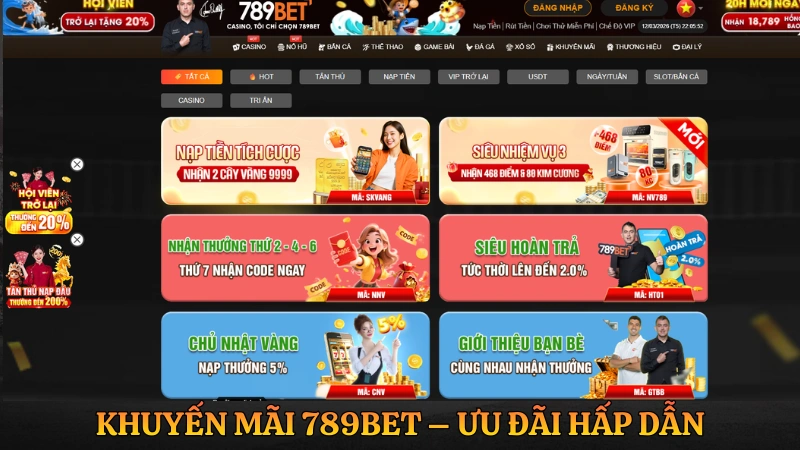 789BET cập nhật khuyến mãi hàng ngày với nhiều ưu đãi dành cho thành viên